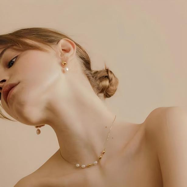 Vala Baroque Pearl Drop Earrings