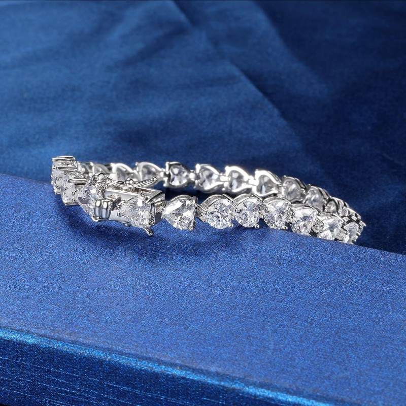 Heart Tennis Bracelet