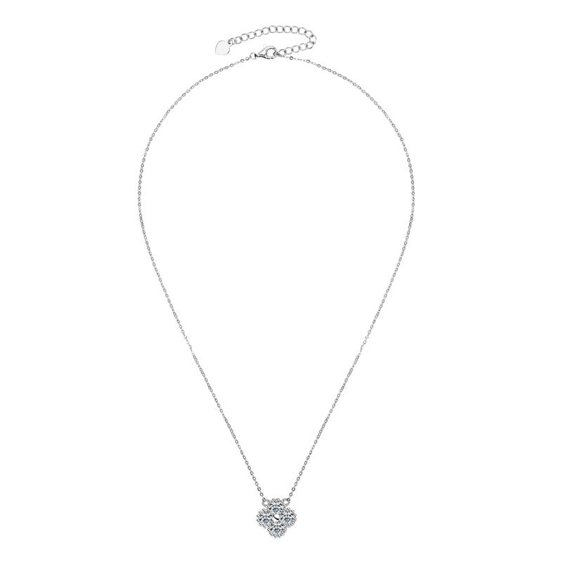 Salter Four Leaf Clover Moissanite Necklace