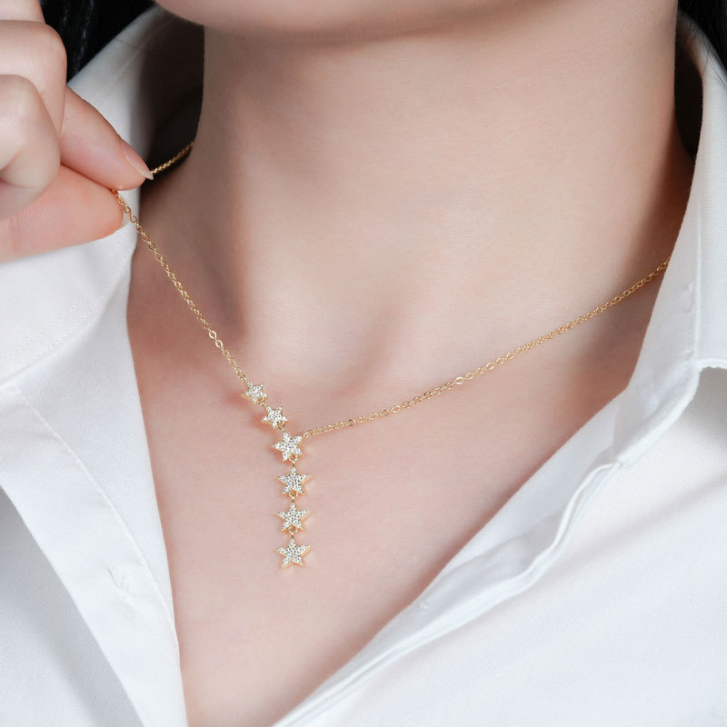 Celestial Star Moissanite Necklace