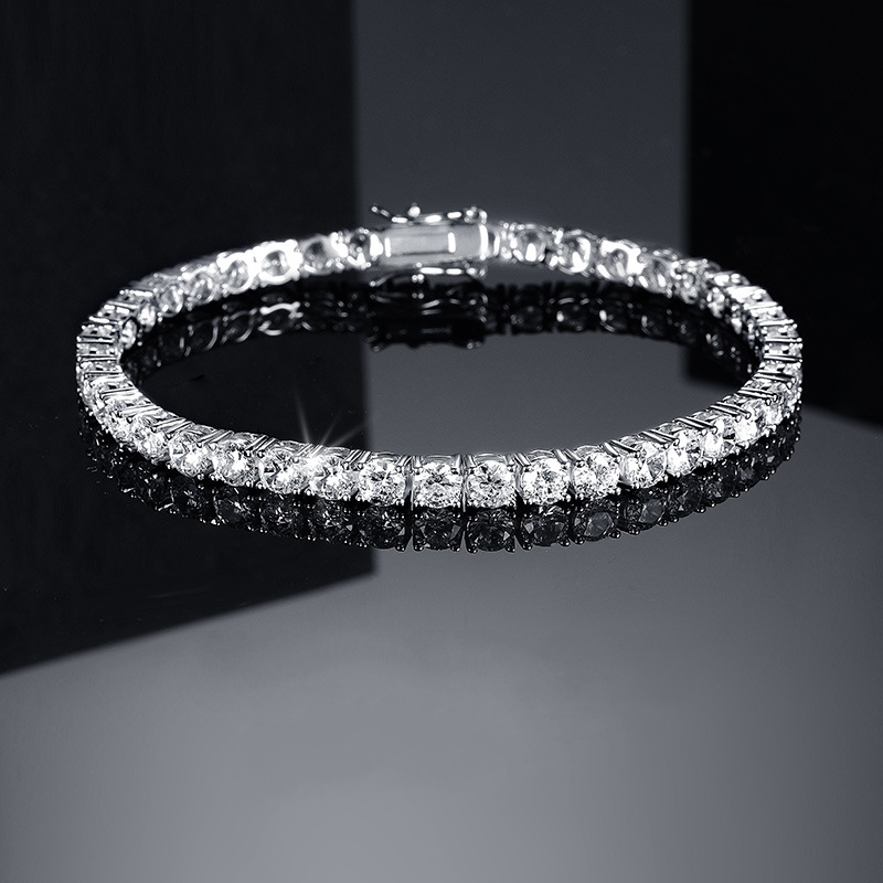 Sona Diamond Copper Tennis Bracelet (Nickel Free)