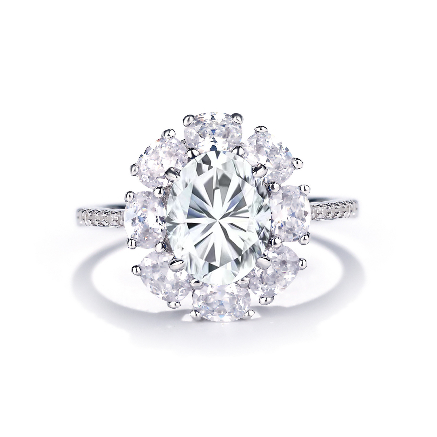 Princess Diana's Halo Moissanite Engagement Ring