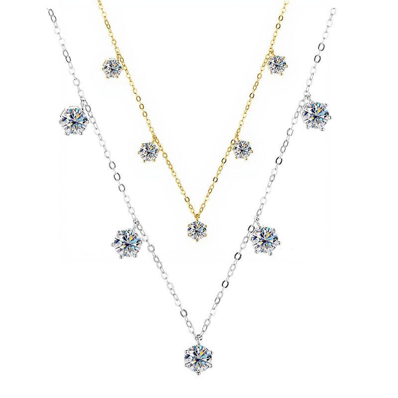 Cinq Reglages Moissanite Necklace