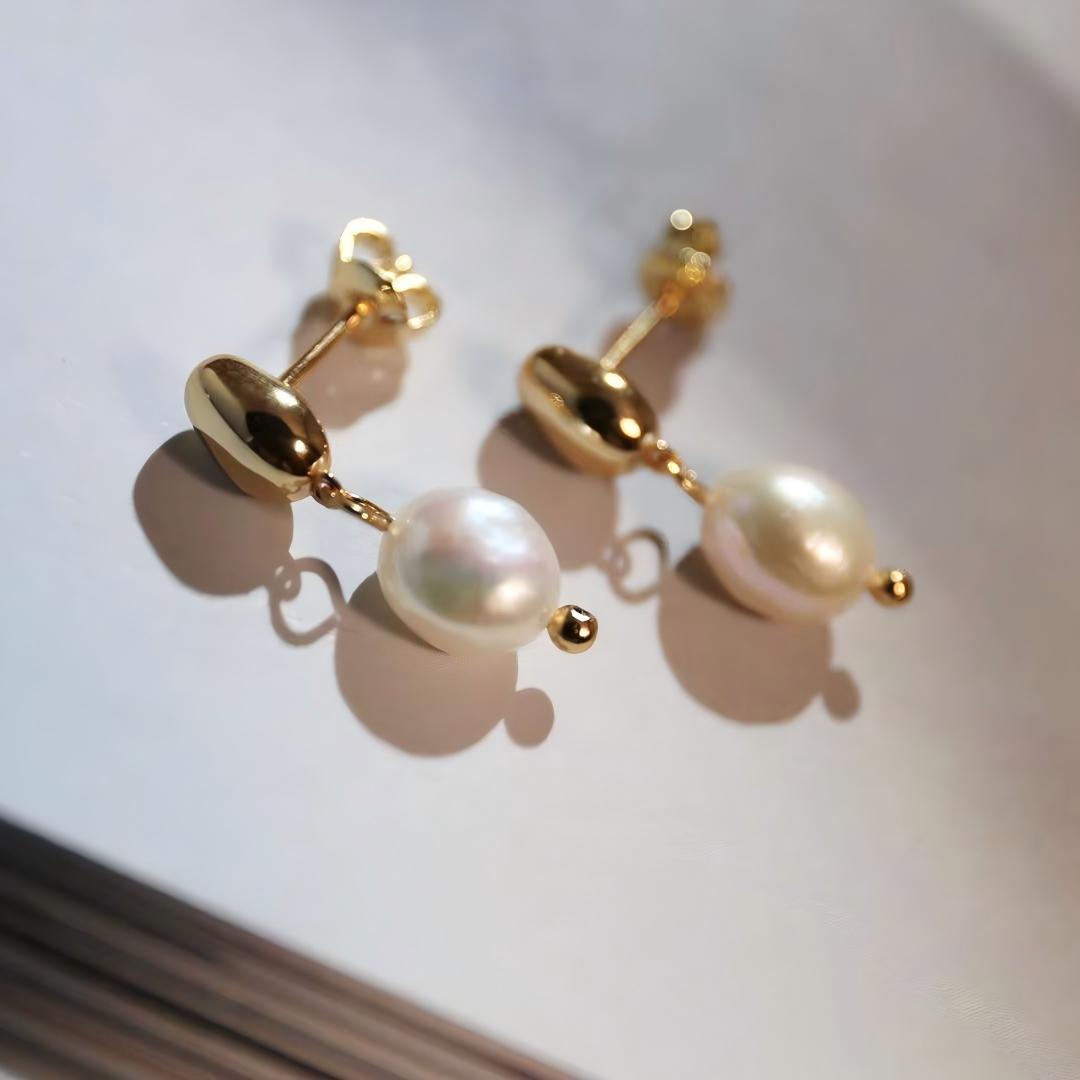 Vala Baroque Pearl Drop Earrings