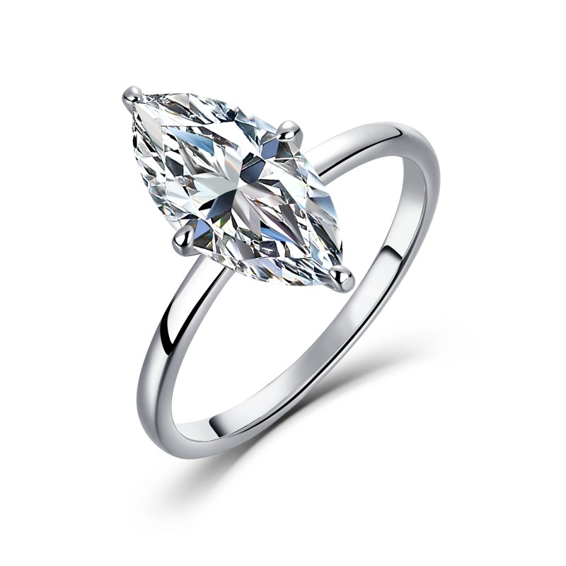 Classic Four-Prong Multi-Shape Moissanite Ring