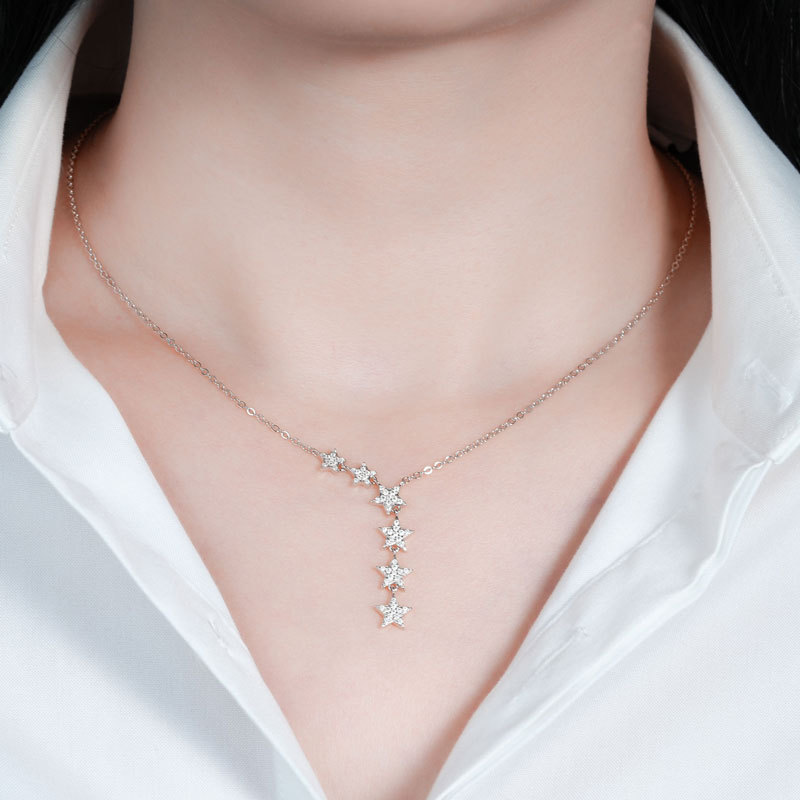 Celestial Star Moissanite Necklace