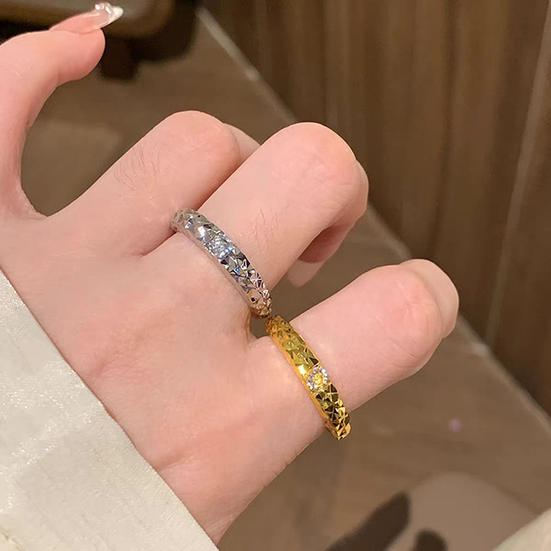 Dragon-Scale Inspired Moissanite Ring