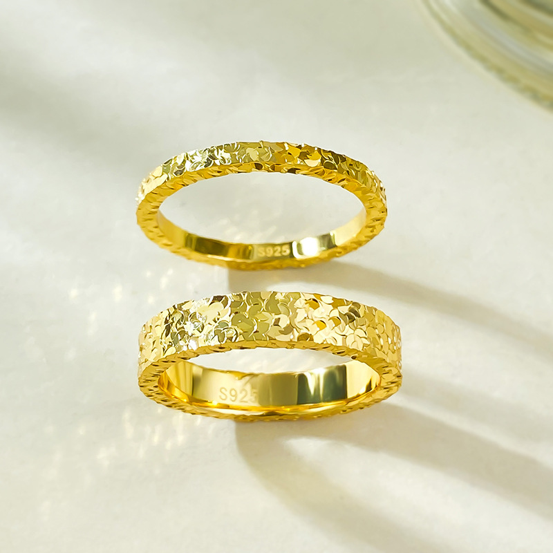 Sparkling Irregular Wedding Band