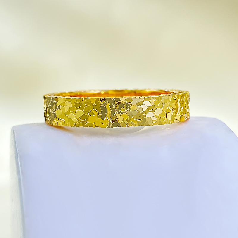 Sparkling Irregular Wedding Band