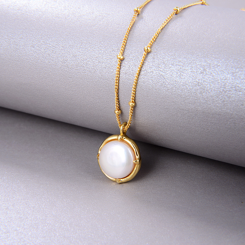 Halo Baroque Pearl Necklace