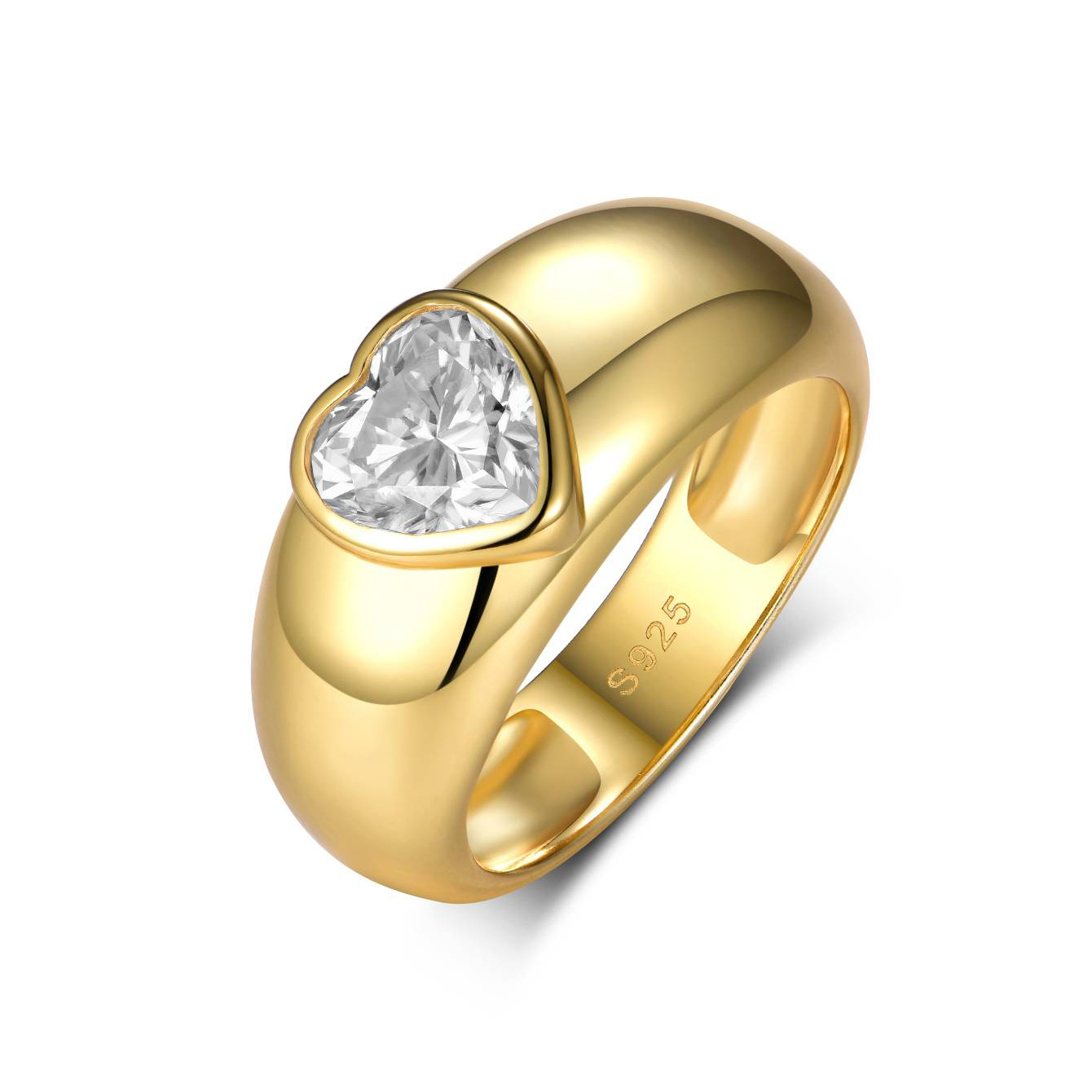 Heavy Love Moissanite Ring