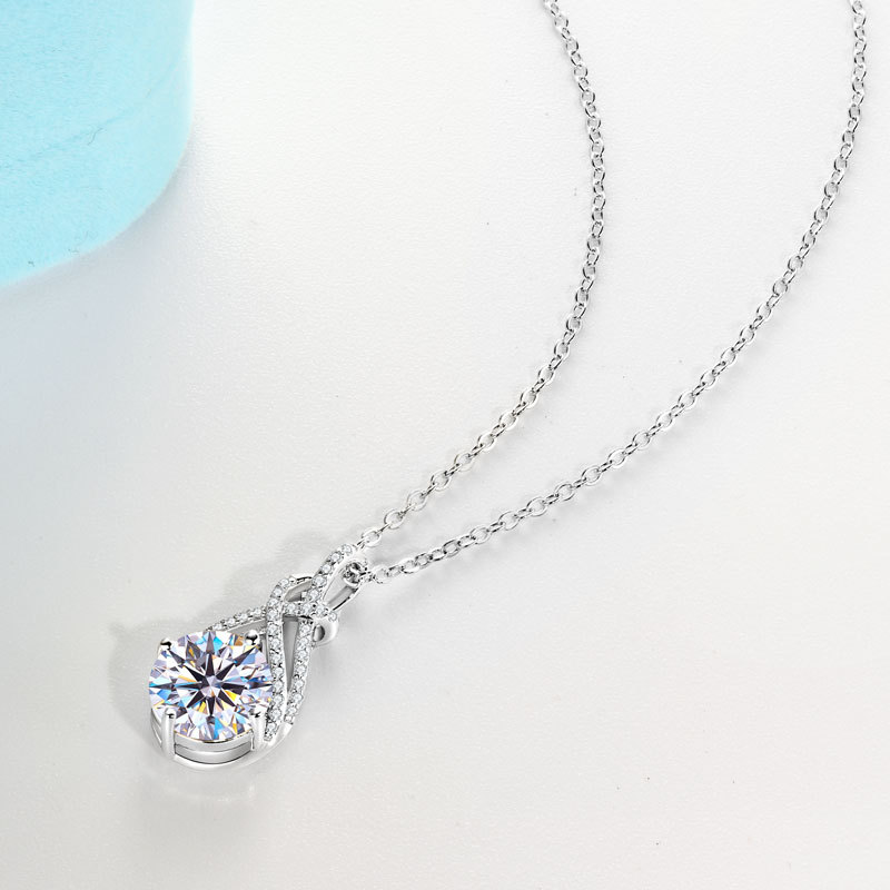 Salome Twisted Moissanite Pendant 2.0 ct-VOOGME
