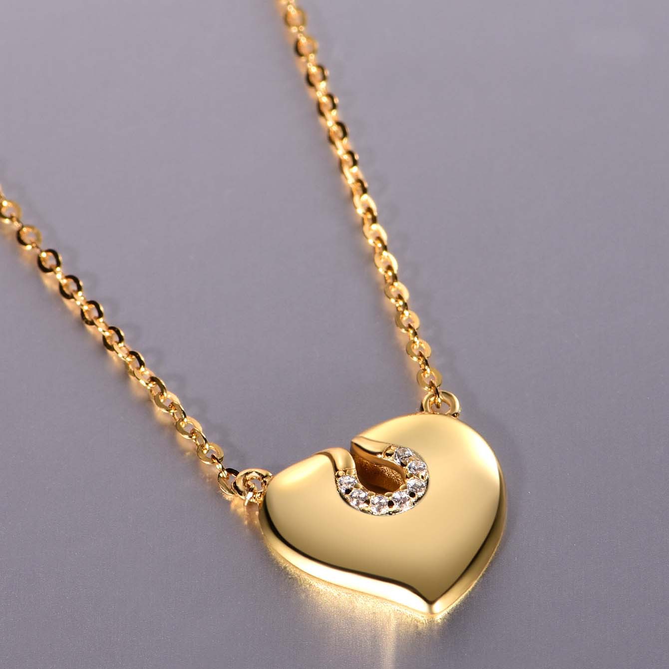 Heart Whisper Moissanite Necklace