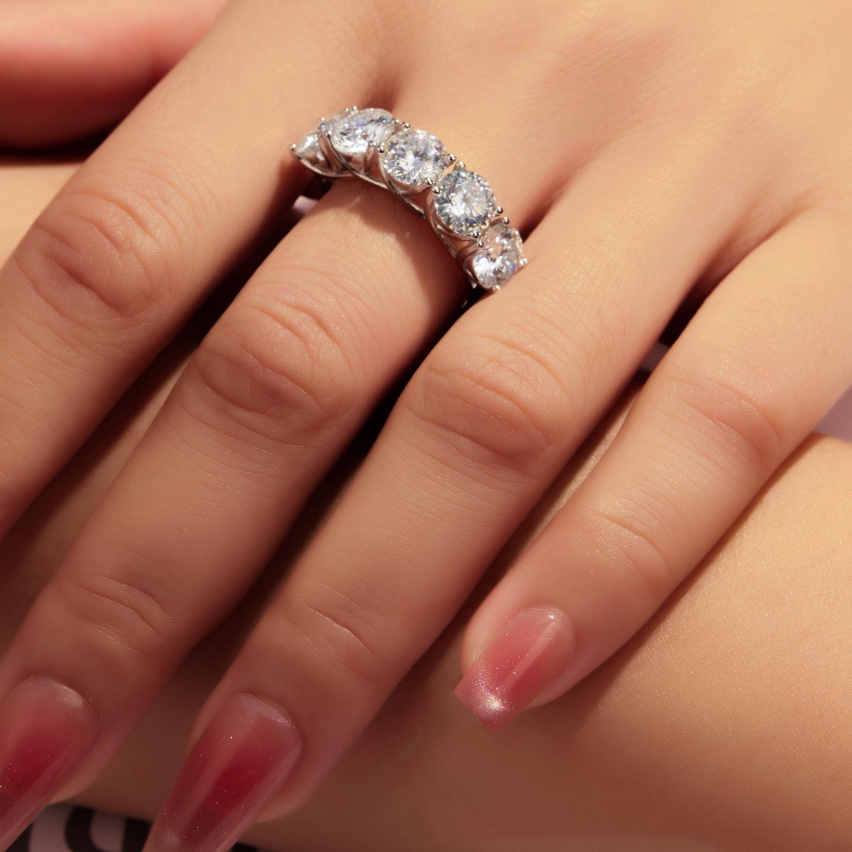 Camille Luxury Five-Stone Moissanite Ring