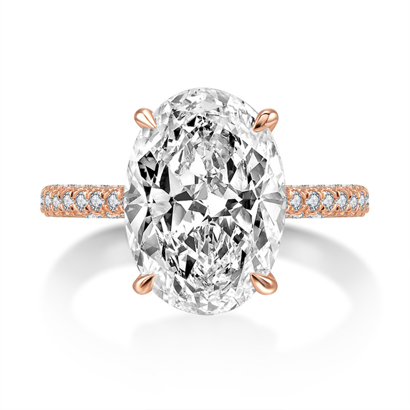 Luxury Sona Diamond Engagement Ring 5.0 ct-VOOGME