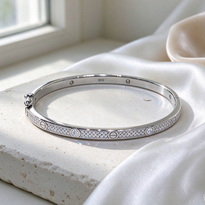 Full Star Moissanite Bangle