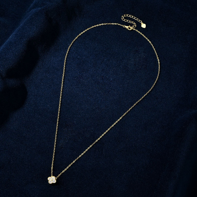 Salter Four Leaf Clover Moissanite Necklace
