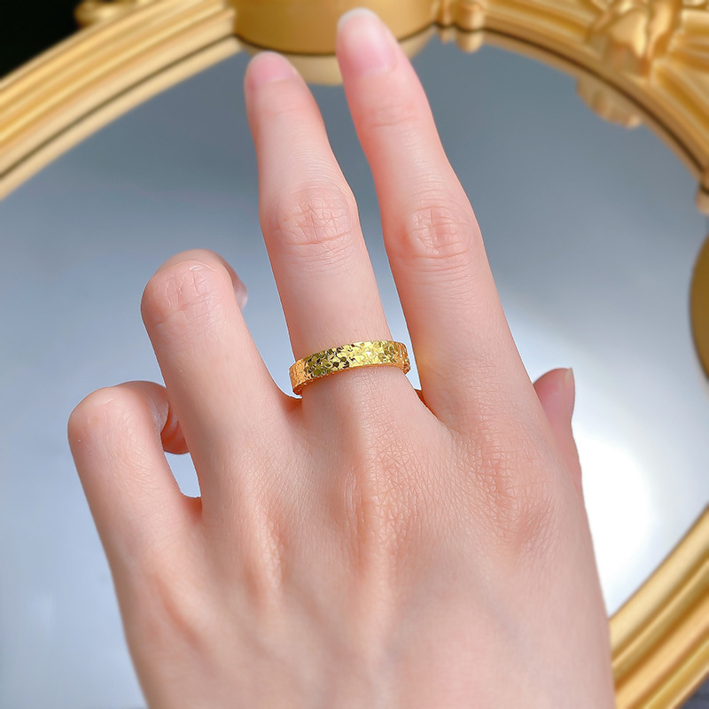 Sparkling Irregular Wedding Band