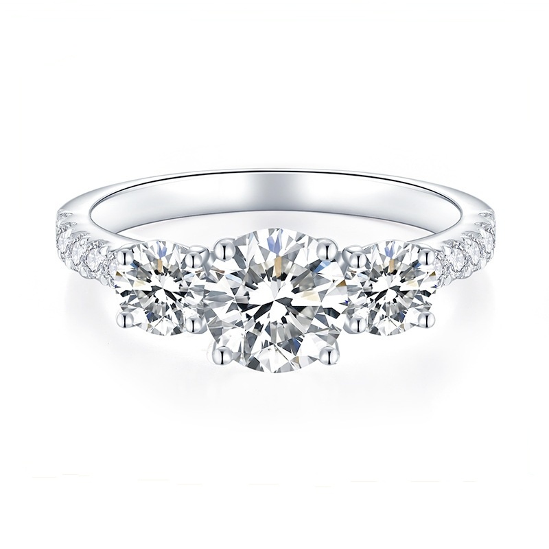 Three-Stone Moissanite Engagement Ring (1.8 ct.tw.)