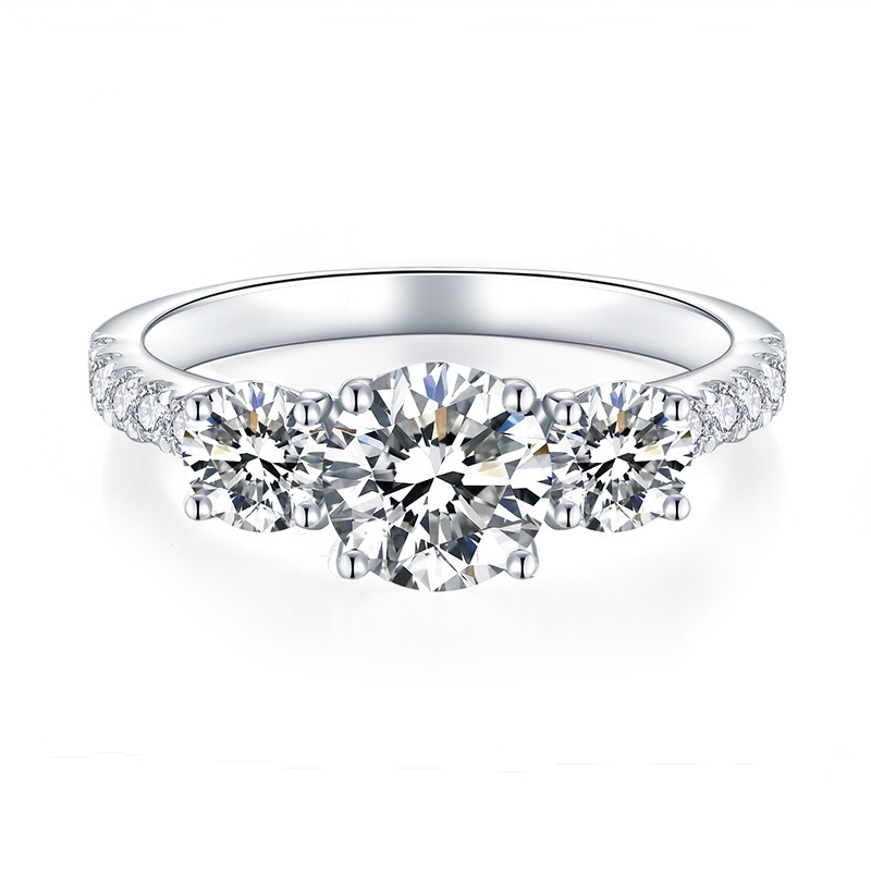 Three-Stone Moissanite Engagement Ring (1.8 ct.tw.)