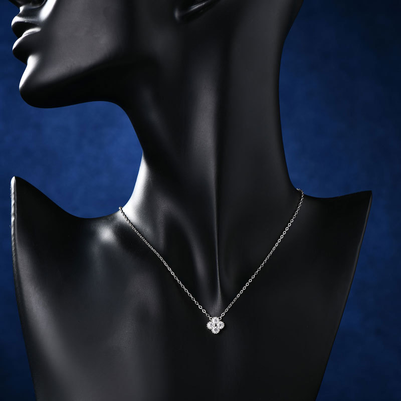 Salter Four Leaf Clover Moissanite Necklace