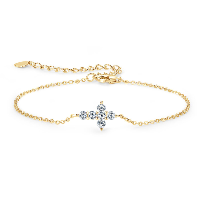 Brett Cross Moissanite Bracelet-VOOGME