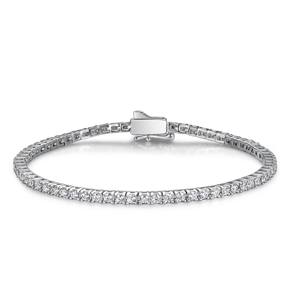 Moissanite Tennis Copper Bracelet