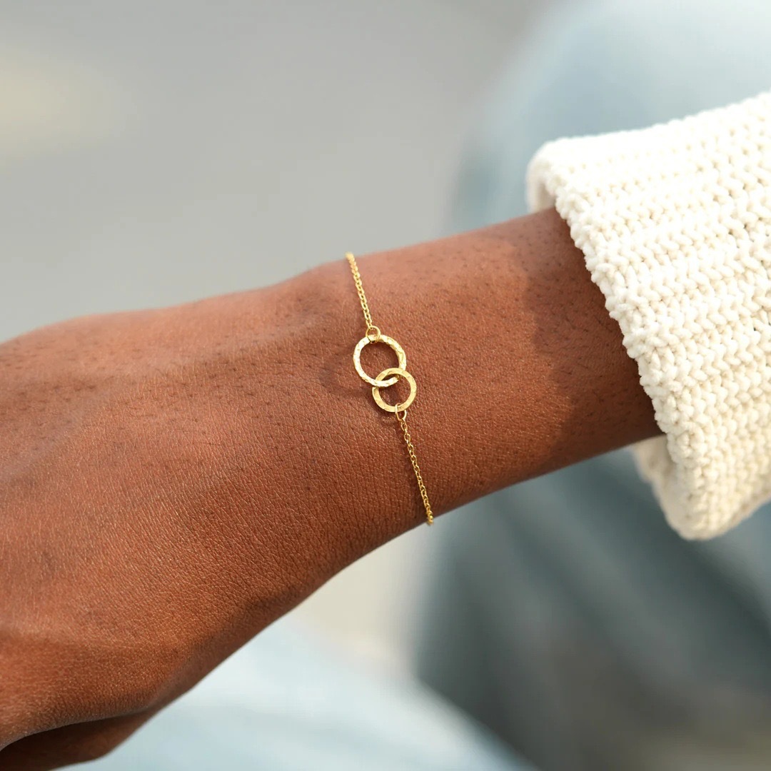 Double Infinity Sterling Silver Bracelet