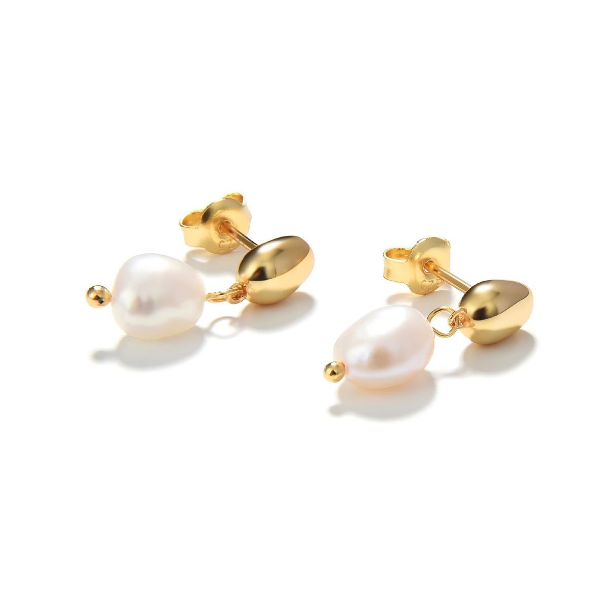 Vala Baroque Pearl Drop Earrings