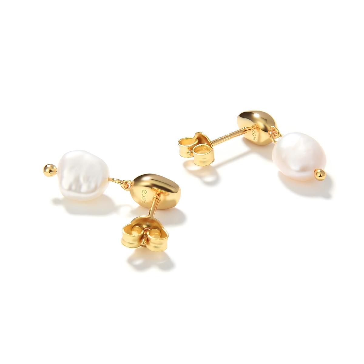 Vala Baroque Pearl Drop Earrings