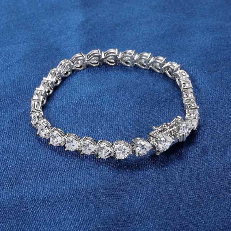 Heart Tennis Bracelet