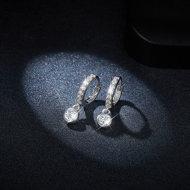 Ada Bubble Moissanite Drop Earrings-VOOGME