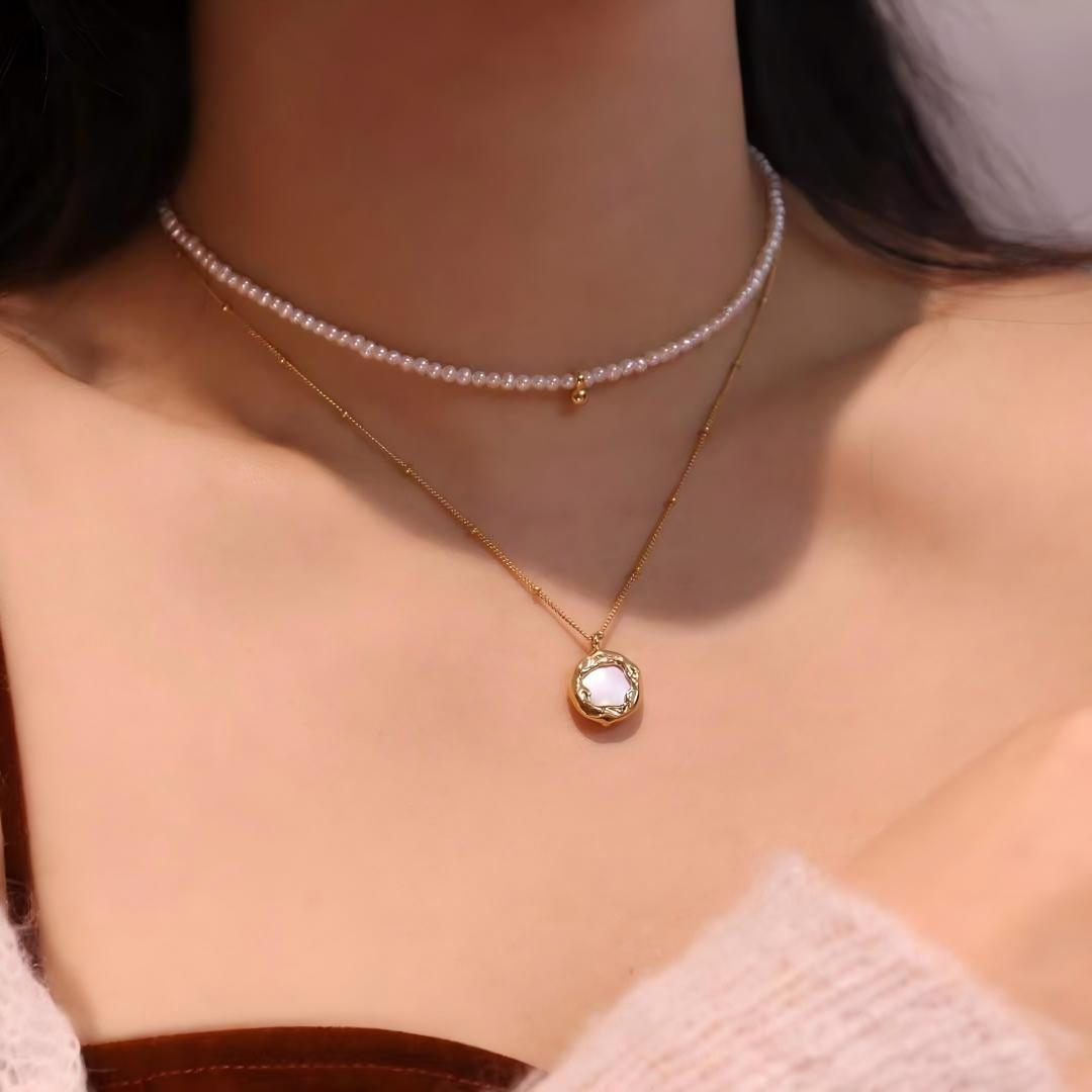 Halo Baroque Pearl Necklace