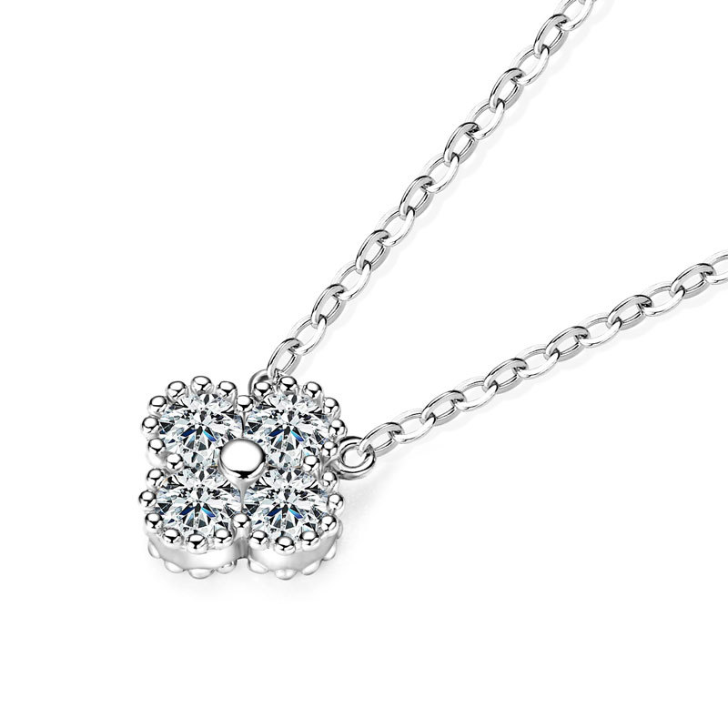 Salter Four Leaf Clover Moissanite Necklace