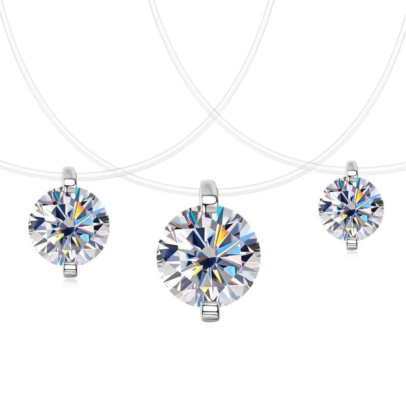 Mermaid Love Moissanite Necklace