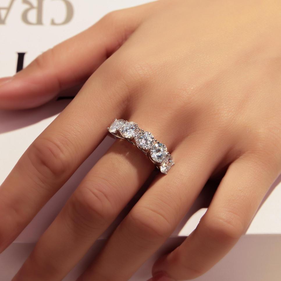 Camille Luxury Five-Stone Moissanite Ring