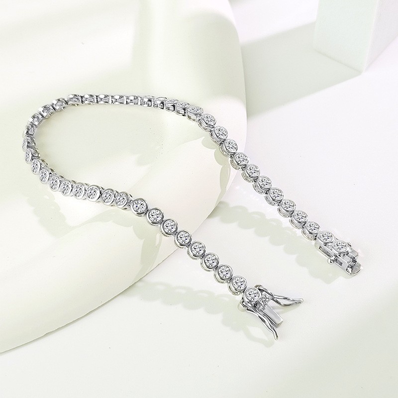 Bezel Tennis Bracelet