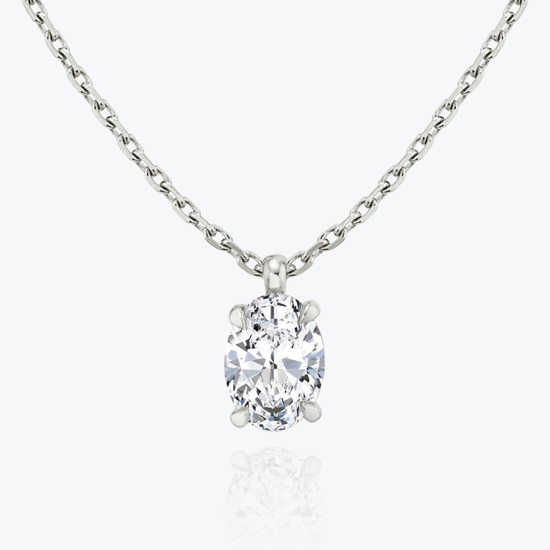 Solitaire Moissanite Pendant-VOOGME