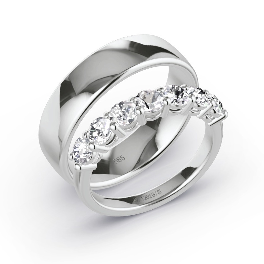 Camille Five Stone Moissanite Set