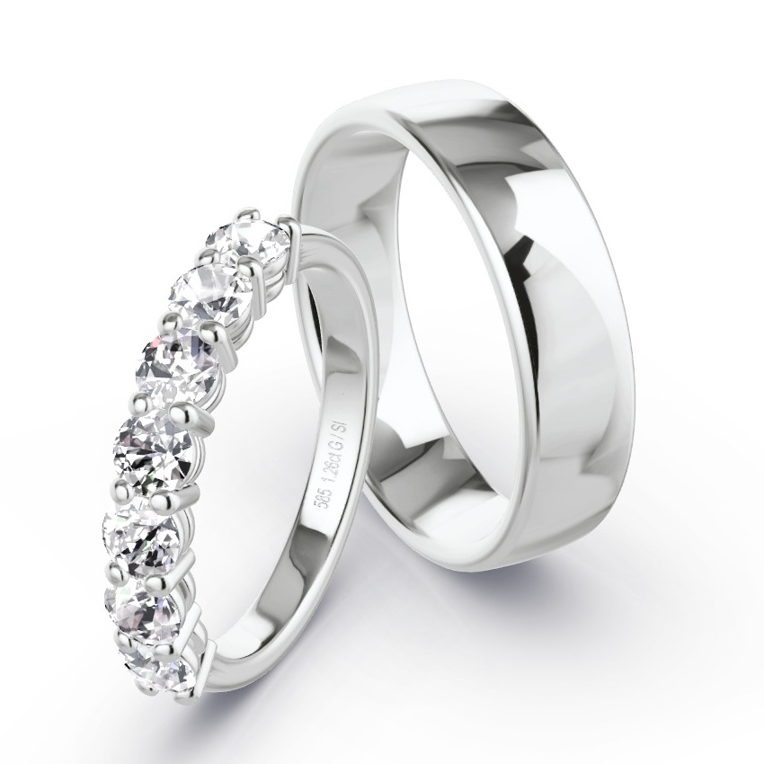 Camille Five Stone Moissanite Set