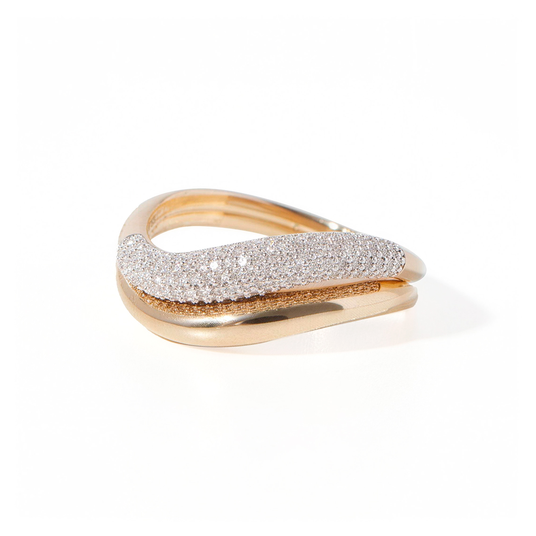 Duo Row Curved Ring
