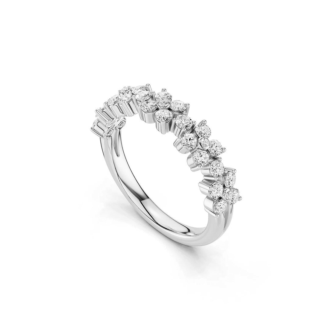 Alyssa Radiant Bouquet Moissanite Ring