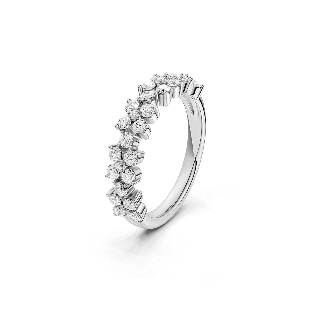 Alyssa Radiant Bouquet Moissanite Ring