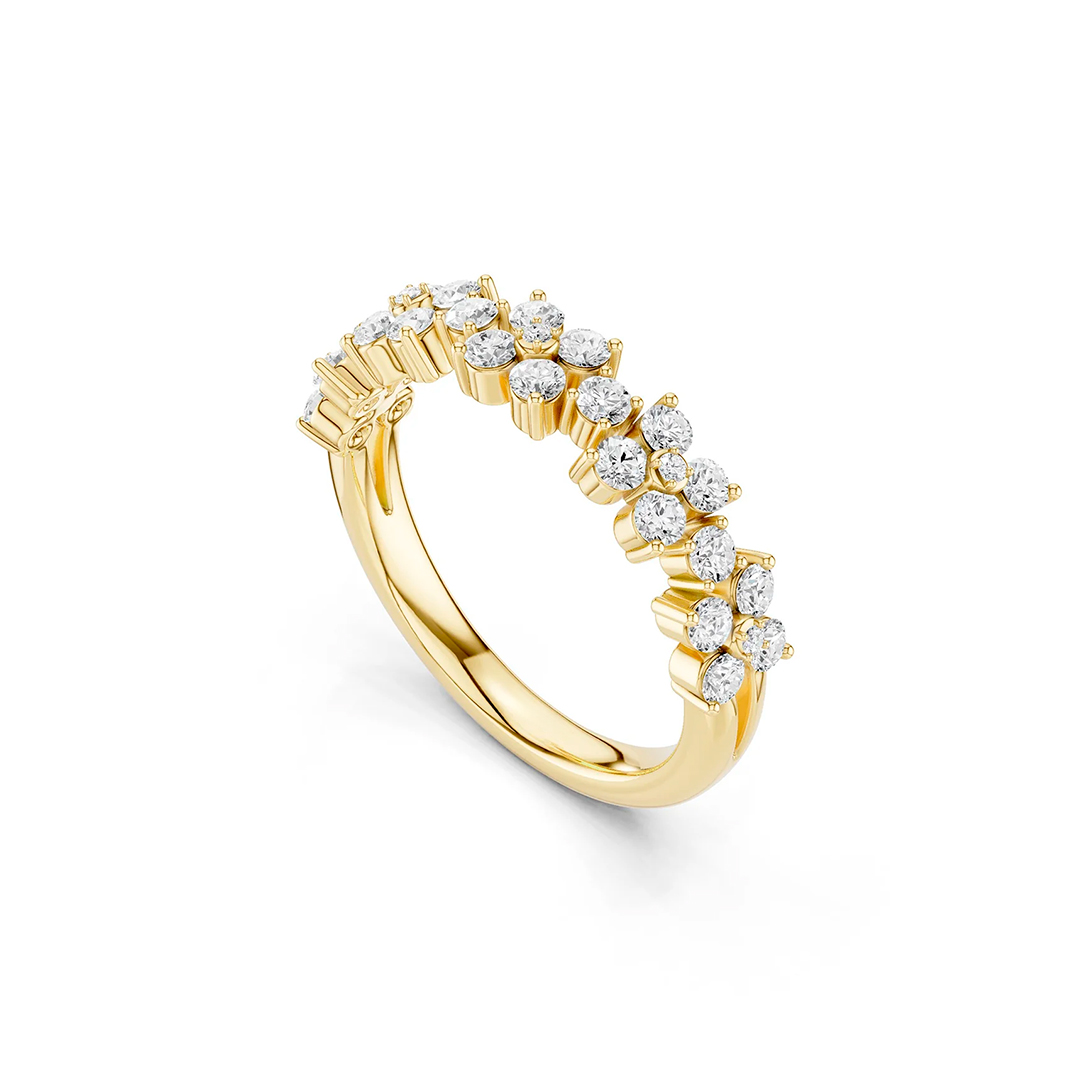 Alyssa Radiant Bouquet Moissanite Ring