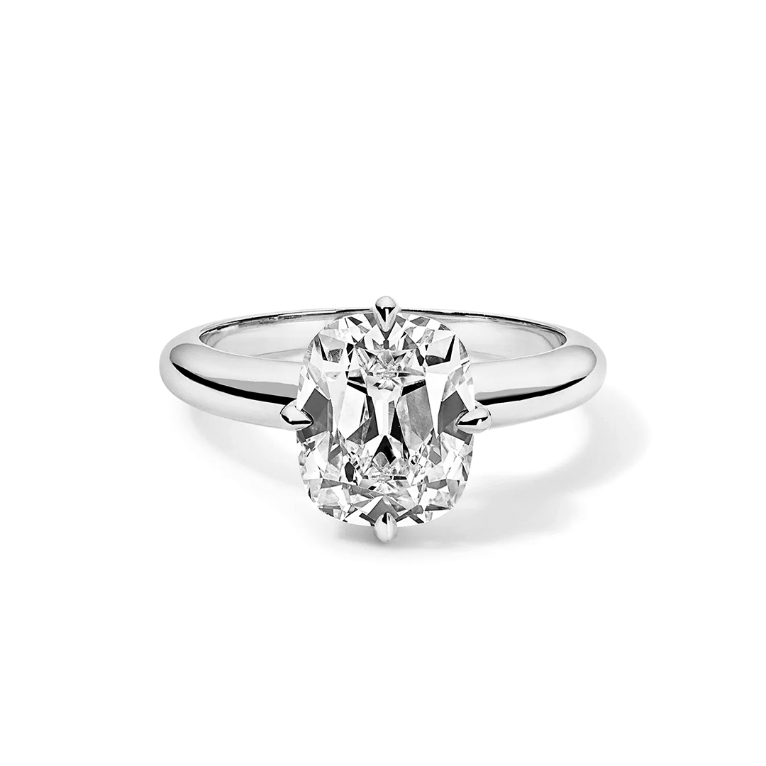 Cushion Cut Moissanite Ring