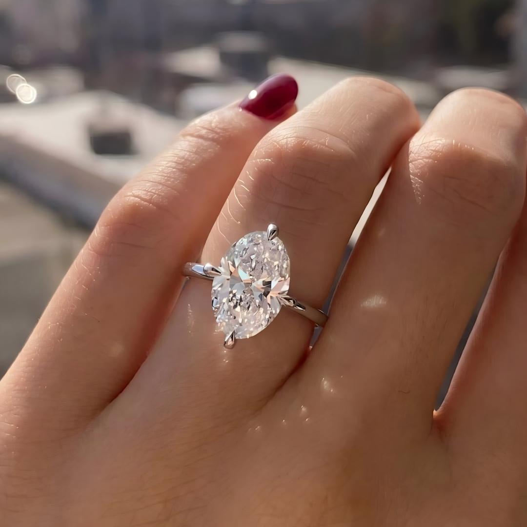 Classic Four-Prong Multi-Shape Moissanite Ring