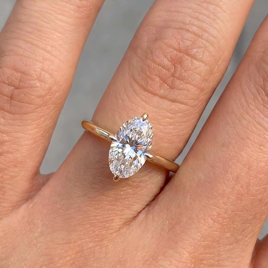 Classic Four-Prong Multi-Shape Moissanite Ring