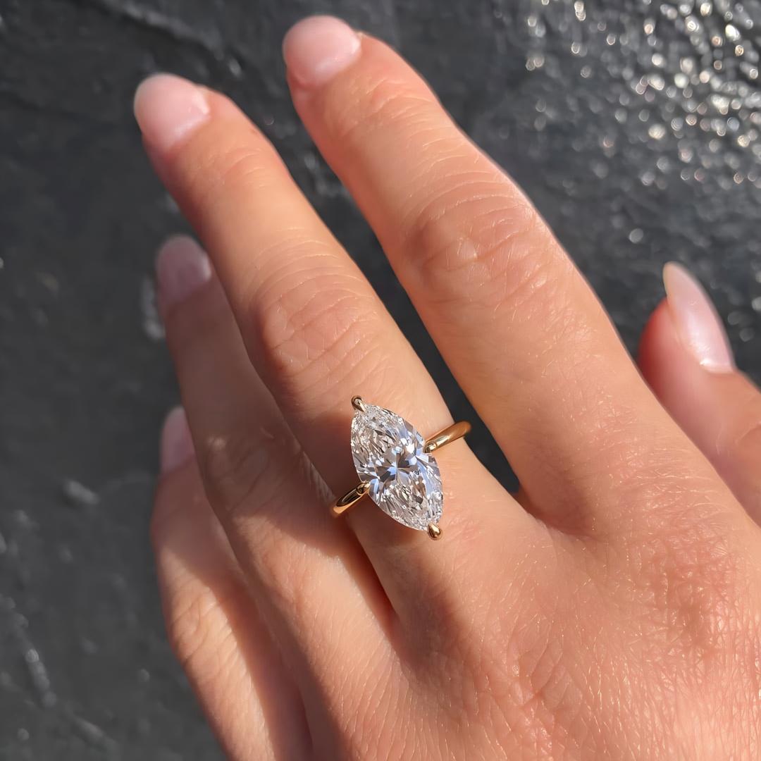 Classic Four-Prong Multi-Shape Moissanite Ring
