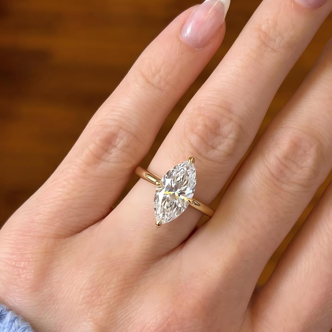 Classic Four-Prong Multi-Shape Moissanite Ring