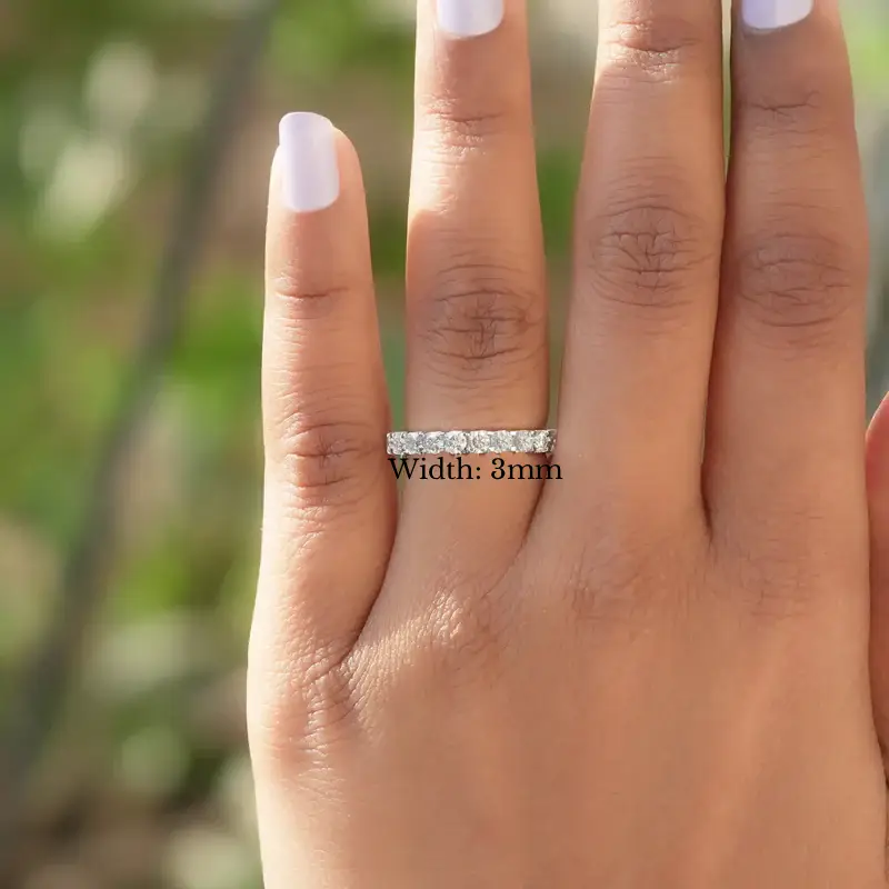 Gemma Embrace Moissanite Wedding Band